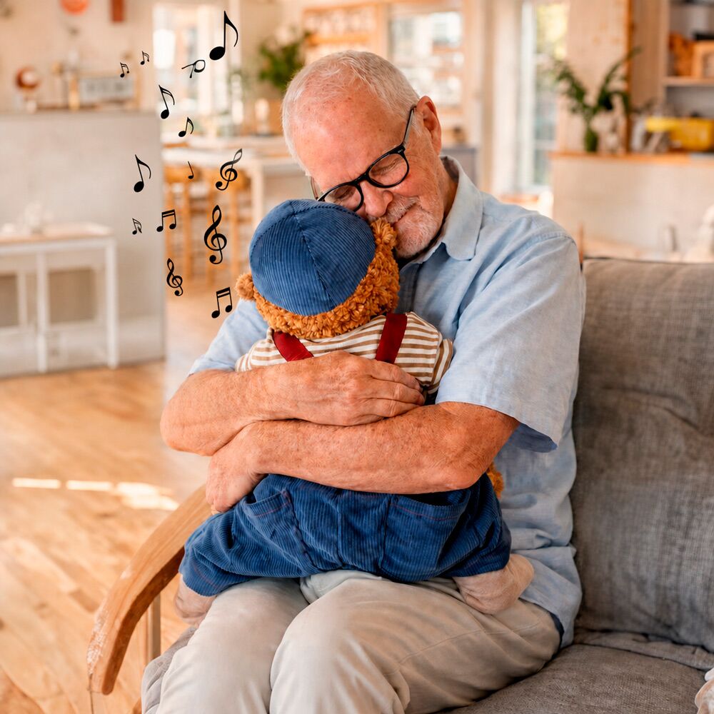 Demensdukke Henric med Hugbeat som tilvalg